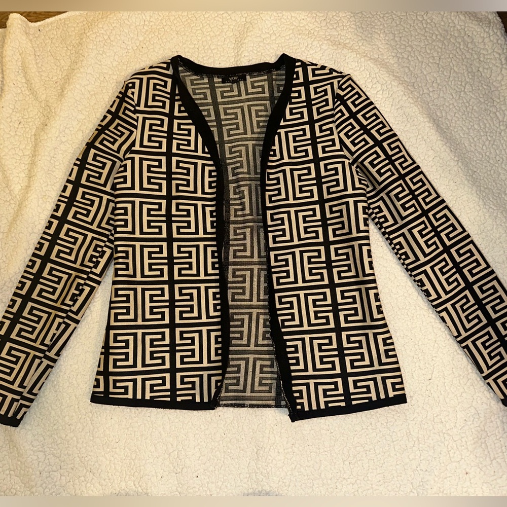 2 PIECE Black and tan dress with jacket